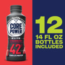 Fairlife Core Power Elite High Protein Shake, Strawberry, 42g Bottle, 14oz, 12 Pack
