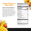 Country Archer Grass-Fed Beef Jerky - Protein Snack, Paleo - Mango Habanero, 16 oz