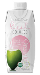 Real Coco Organic Pink Nam Hom Coconut Water (12-Pack 330ml), USDA Organic, No Added Sugar, Packed with Electrolytes, Vegan, Plant Based