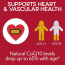 Qunol Mega Ubiquinol CoQ10 100mg, Superior Absorption, Patented Water and Fat Soluble Natural Supplement Form of Coenzyme Q10, Antioxidant for Heart Health