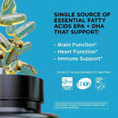 Sports Research Triple Strength Omega 3 Fish Oil - Burpless Fish Oil Supplement w/ EPA & DHA Fatty Acids from Wild Caught Fish - 1250 mg, 150 ct