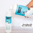 Mighty Mutt Hypoallergenic Waterless Shampoo for Dogs (8 oz) + Refill (30 oz) Bundle | Dry Shampoo for Dogs | Waterless Foam No Rinse | Anti-Itch, Soothing and Deodorizing