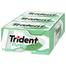 Trident Purely Spearmint Sugar Free Gum, 12 Packs of 14 Pieces (168 Total Pieces)
