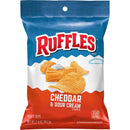 Ruffles Cheddar & Sour Cream Potato Chips; 2.125 Ounce; 24 Per Case