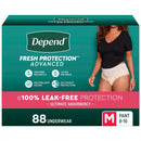 Depend Fresh Protection Advanced Incontinence Underwear for Women, All Sizes