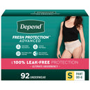 Depend Fresh Protection Advanced Incontinence Underwear for Women, All Sizes