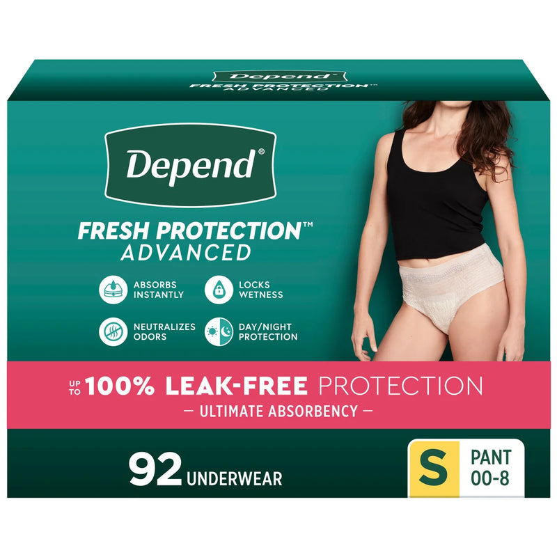 Depend Fresh Protection Advanced Incontinence Underwear for Women, All Sizes