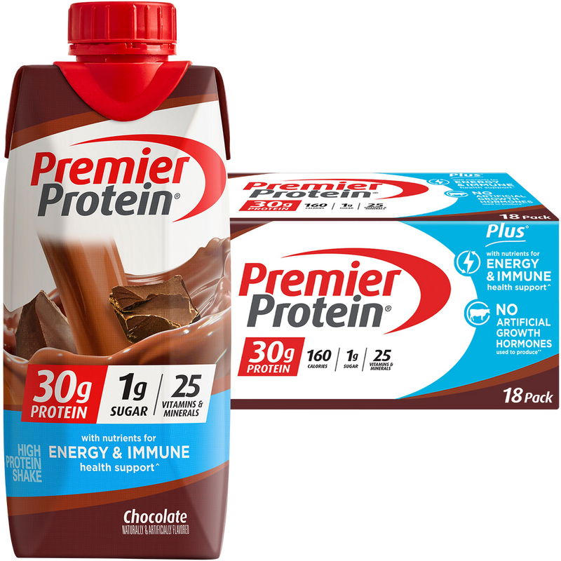 Premier Protein Shake, 30g Protein, Chocolate, 11 fl oz, 18 ct