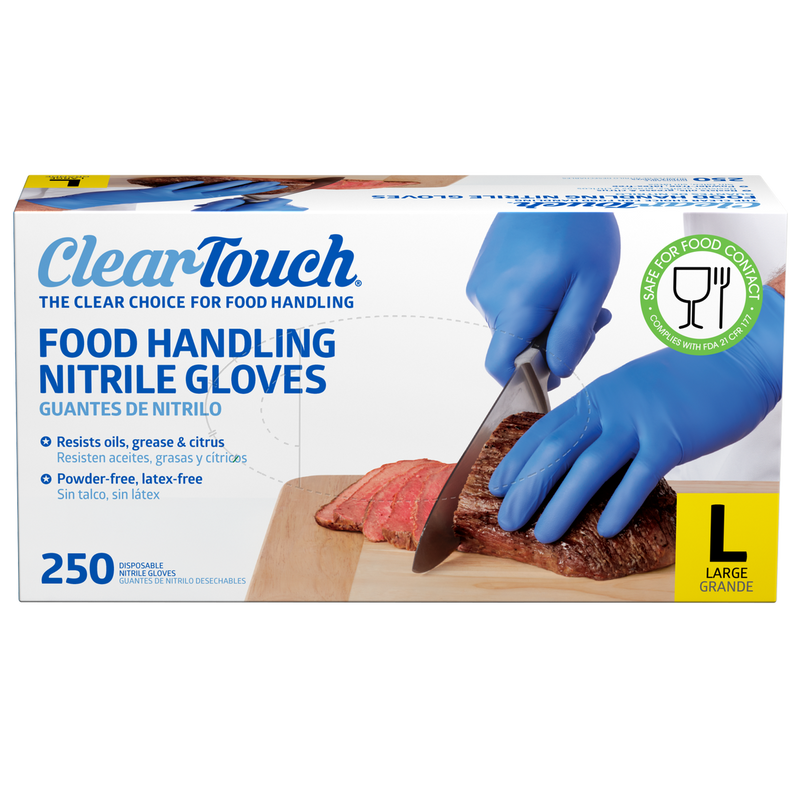 Clear-Touch Food Handling Nitrile Gloves, Large, 500 ct (Copy)