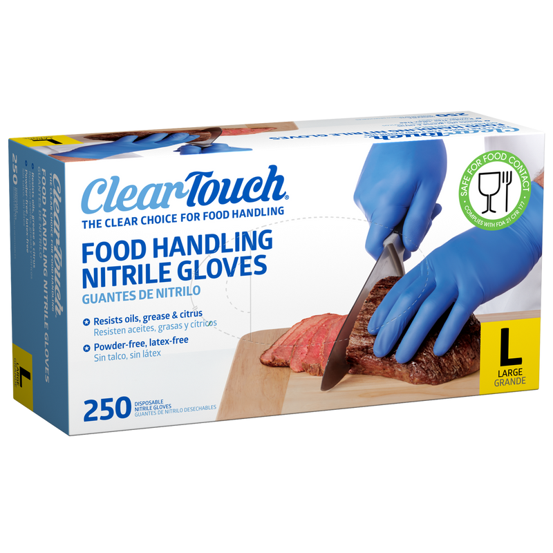 Clear-Touch Food Handling Nitrile Gloves, Large, 500 ct (Copy)