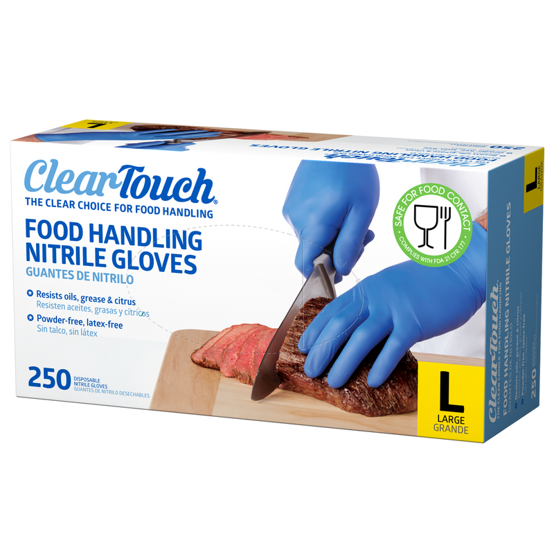 Clear-Touch Food Handling Nitrile Gloves, Large, 500 ct (Copy)
