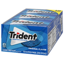 Trident Sugar Free Gum, Original, 14 Pieces, 15 ct