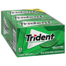 Trident Sugar Free Gum, Spearmint, 14 Pieces, 15 ct
