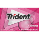 Trident Sugar Free Gum, Bubblegum, 14 Pieces, 15 ct