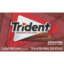 Trident Sugar Free Gum, Cinnamon, 14 Pieces, 15 ct
