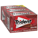 Trident Sugar Free Gum, Cinnamon, 14 Pieces, 15 ct
