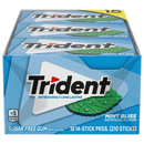 Trident Sugar Free Gum, Mint Bliss, 14 Pieces, 15 ct