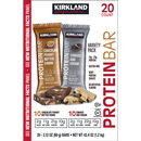 Kirkland Signature Protein Bar Variety Pack 20 Count Chocolate Peanut Butter Chunk & Cookies and Cream
