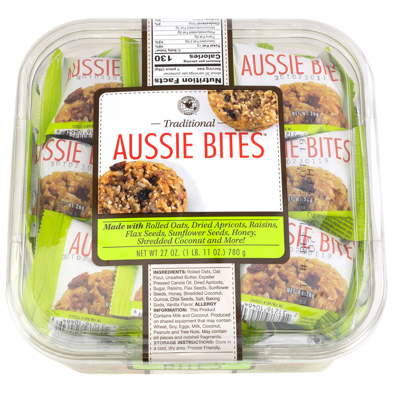 Universal Bakery Traditional Aussie Bites Individually Wrapped 30 Counts 27 Oz.