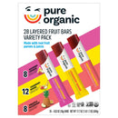 Pure Organic Layered Fruit Bars Variety Pack 28 count (Pack of 1).