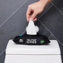 DUDE Wipes - Fragrance-Free + Moisturizing XL Flushable Adult Wipes - 480 Unscented Wipes - Septic and Sewer Safe