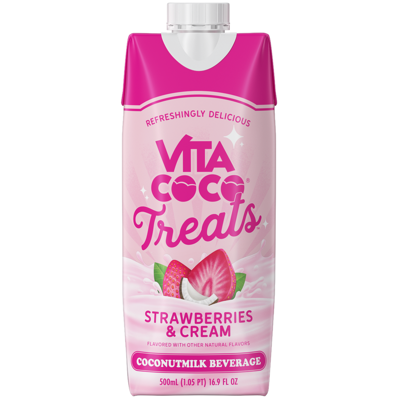 Vita Coco Treats Coconutmilk Beverage Strawberries & Cream., 0.92 Fl Oz (Pack of 12)