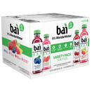 Bai WonderWater Variety Pack, 18oz bottles - pack of 15 (Brasilia Blueberry, Kula Watermelon, Zambia Bing Cherry, Rubi Raspberry Lemon Lime)