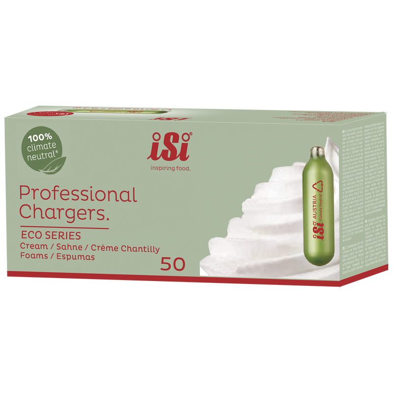 iSi Eco-Series Professional N2O Whipped Cream Chargers, 50-Pack 8.4 g