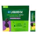 Liquid I.V. Hydration Multiplier + Energy Drink Mix, BlackBerry Peach (26 Pack)