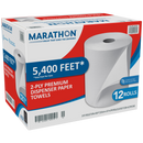 Marathon 2-Ply Household Dispenser Paper Towel Rolls: 12-Count (450 ft.)