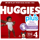 Huggies Little Movers Plus Diapers, Size 4 (174-Count)
