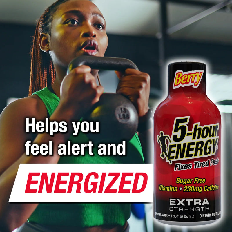 5-Hour Energy Extra Strength Beverage, Black, Berry, 46.32 Fl Oz