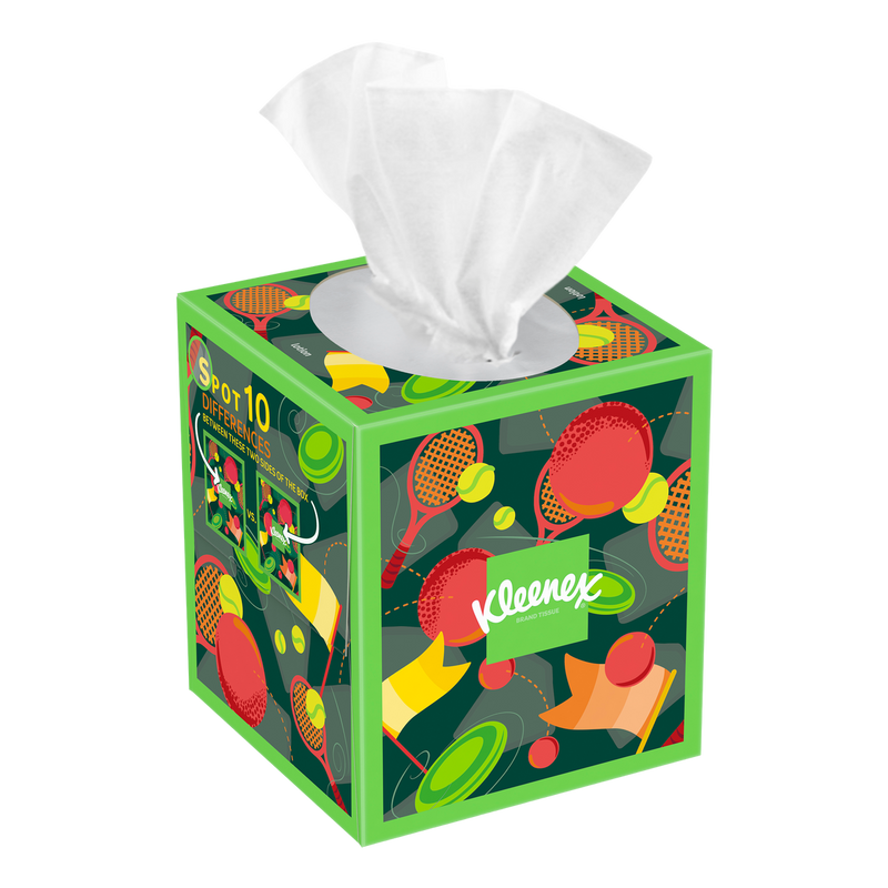 Kleenex Soothing Lotion Facial Tissue, 3-Ply, Upright Box, 85 Tissues, 12 ct