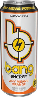 Bang Energy Any Means Orange, Sugar-Free Energy Drink, 16-Ounce (Pack of 12)