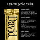 David High Protein Bars - 0g of Sugar, Gluten Free - 28g of Protein, 150 Calories - Red Velvet, Pack of 12