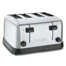 Waring (WCT708) Four-Compartment Pop-Up Toaster, Silver