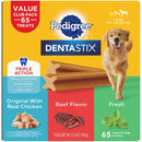 Pedigree DENTASTIX, Variety Pack, Adult Large Breed Dental Treats, 65 ct.