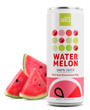 ALO Slim Can Juice, Watermelon with Real Fruit Pulp Plant-Based Beverage, 100% Natural Juice 10.82 fl oz, Pack of 12