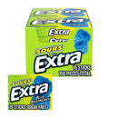 EXTRA SOURS Blue Raspberry Sugar Free Chewing Gum, Sour Candy, 15 Stick Pack, 10 Count