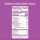 Probiotic Mixed Berry Nature's Garden Yoggies, 16,9oz (24 x 0.7oz) - Yogurt Covered Fruit Snack