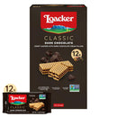Loacker Classic Dark Chocolate Wafers - Premium Crispy Wafer Cookies with Dark Chocolate Cream Filling - Multipack of 12 Snack Packs - NON-GMO - Sustainably Sourced Cocoa - 45g/1.59oz, Pack of 12