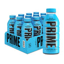 PRIME Hydration BLUE RASPBERRY, Sports Drinks, Electrolyte Enhanced for Ultimate Hydration , 2g Of Sugar, 16.9 Fl.oz, 12 Pack