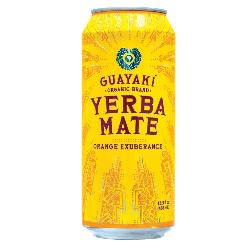 Guayaki Orange Organic Yerba Mate, Exuberance, 15.5 186 Fl Oz (Pack Of 12)