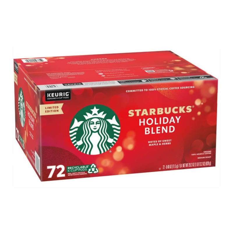 Starbucks Limited Edition Holiday Blend K-Cup Pods - 72 Count