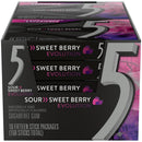 5 GUM Evolution Sour to Sweet Berry Flavor Changing Sugar Free Chewing Gum, 15 Count (Pack of 10)