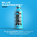 PRIME Hydration BLUE RASPBERRY, Sports Drinks, Electrolyte Enhanced for Ultimate Hydration , 2g Of Sugar, 16.9 Fl.oz, 12 Pack