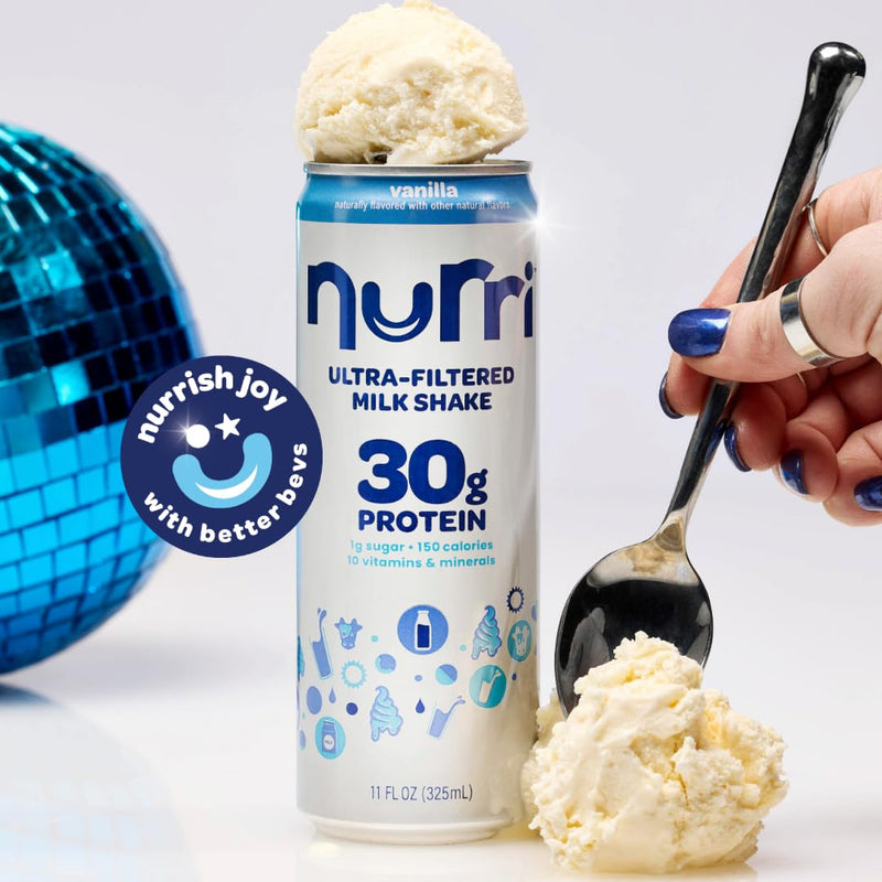 Nurri Ultra-Filtered Milk Shake, 30g Protein, Vanilla, 11 fl oz, 12 ct