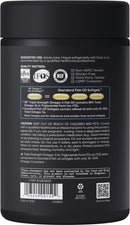 Sports Research Triple Strength Omega 3 Fish Oil - Burpless Fish Oil Supplement w/EPA & DHA Fatty Acids from Wild Caught Fish - 1250 mg, 150 ct