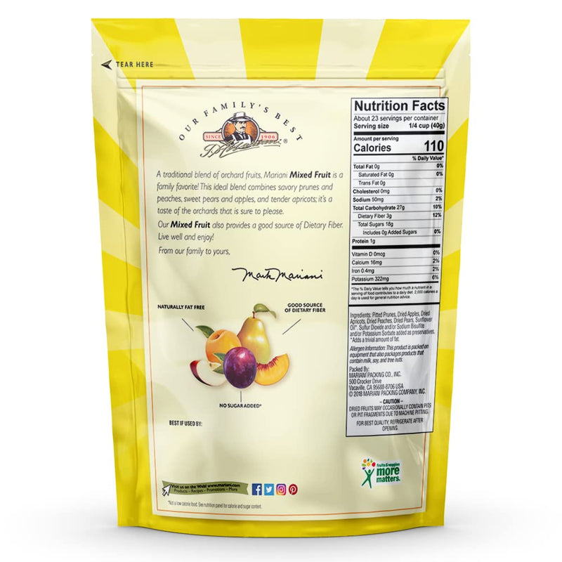 Mariani Premium Dried Mixed Fruit, 32 oz