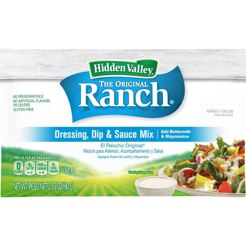 Hidden Valley Homestyle Ranch Seasoning and Salad Dressing Powder Mix, (20 Oz)